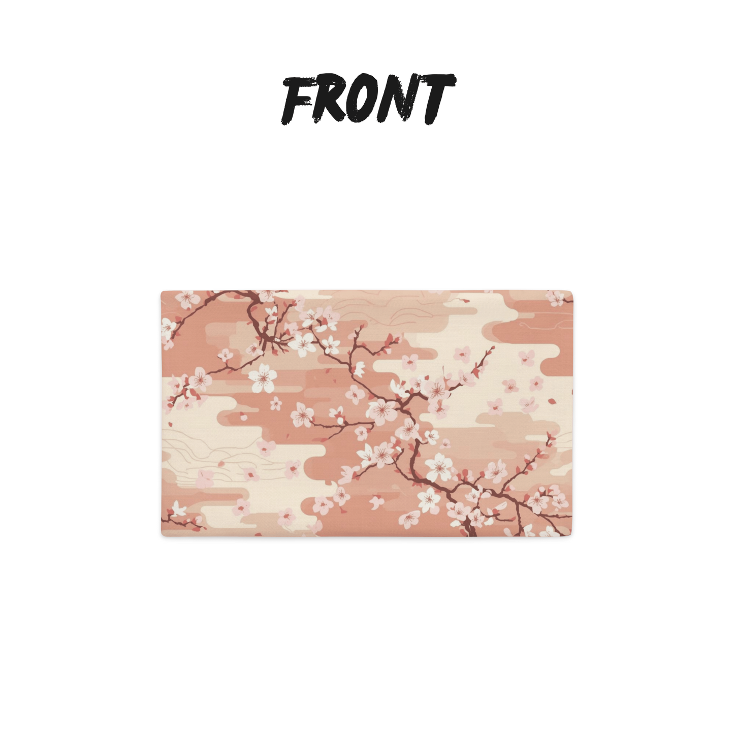 Sakura Cherry Blossom Throw Pillow Cover — Japanese Floral Cushion | Japandi Botanical Home Decor