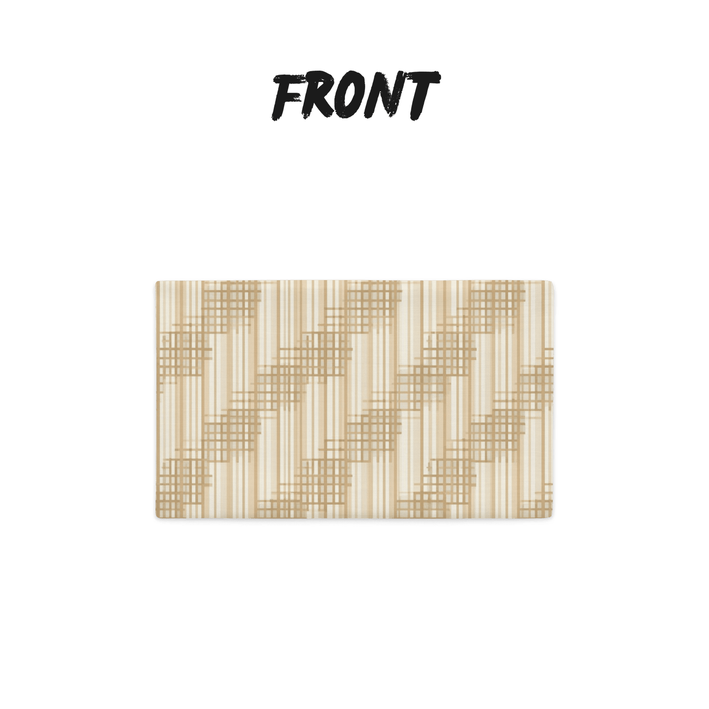 Japandi Minimalist Throw Pillow Cover | Shoji Screen Geometric Pattern