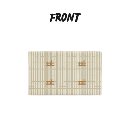 Shoji Screen Grid Throw Pillow Cover — Japandi Minimalist Geometric Cushion