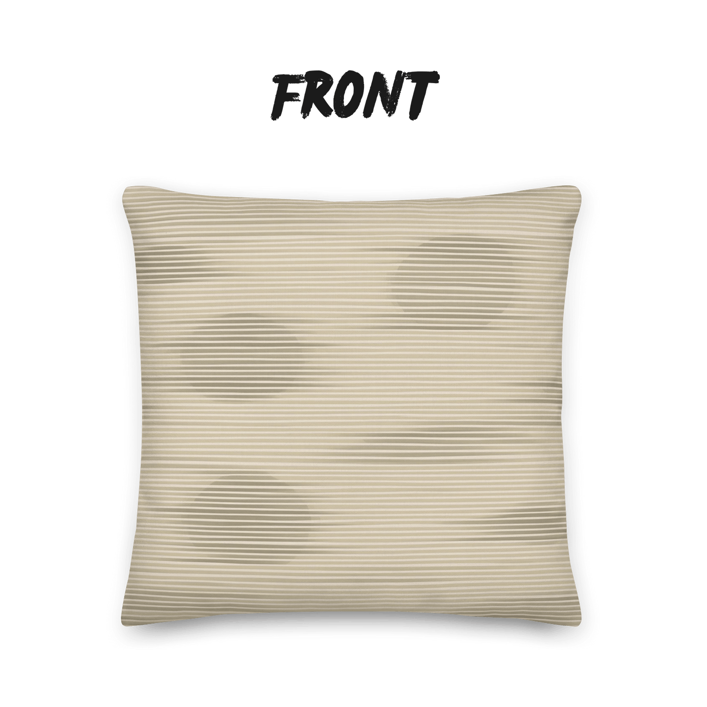 Shoji Shadow Throw Pillow with Insert — Japandi Minimalist Washi Stripe Cushion