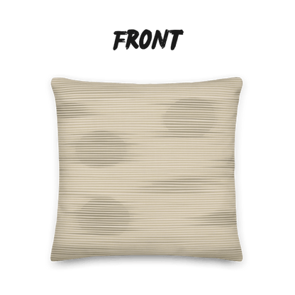 Shoji Shadow Throw Pillow with Insert — Japandi Minimalist Washi Stripe Cushion