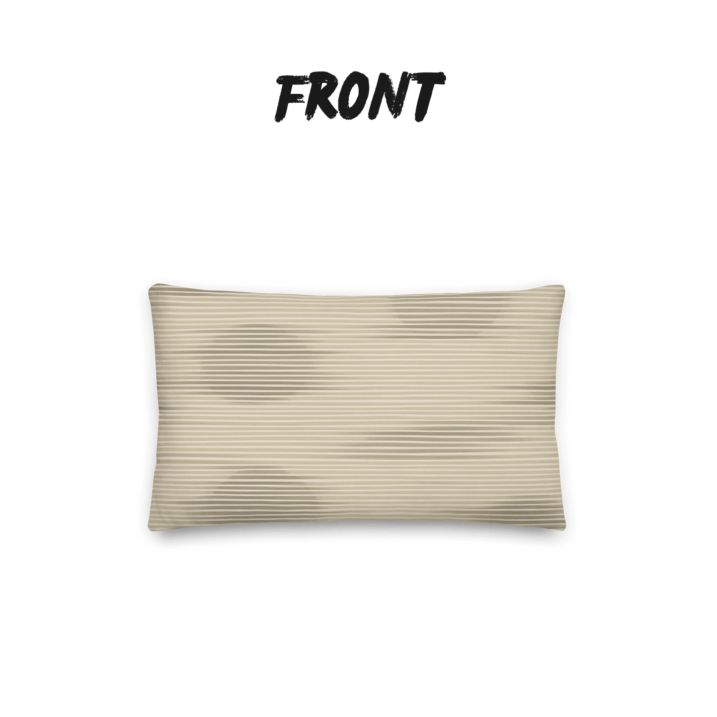 Shoji Shadow Throw Pillow with Insert — Japandi Minimalist Washi Stripe Cushion