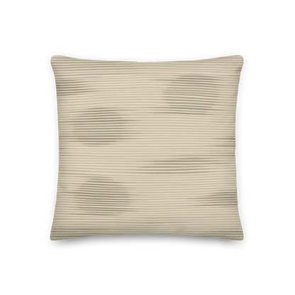 Shoji Shadow Throw Pillow with Insert — Japandi Minimalist Washi Stripe Cushion