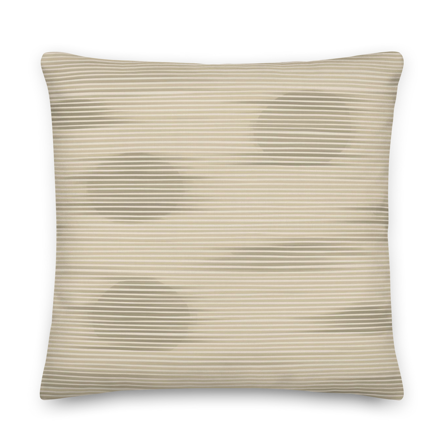 Shoji Shadow Throw Pillow with Insert — Japandi Minimalist Washi Stripe Cushion