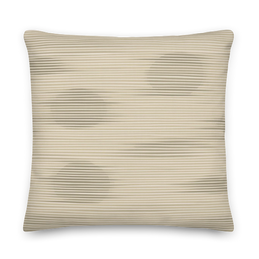 Shoji Shadow Throw Pillow with Insert — Japandi Minimalist Washi Stripe Cushion