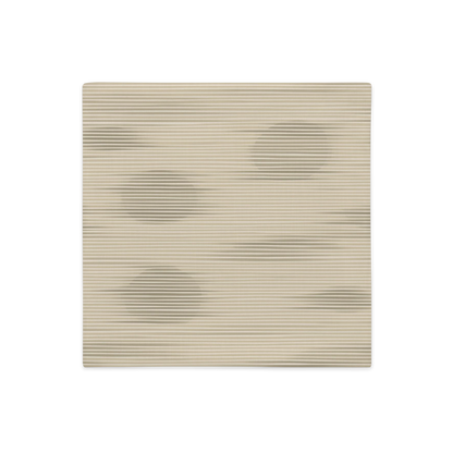 Shoji Shadow Throw Pillow Cover — Japandi Minimalist Washi Stripe Cushion