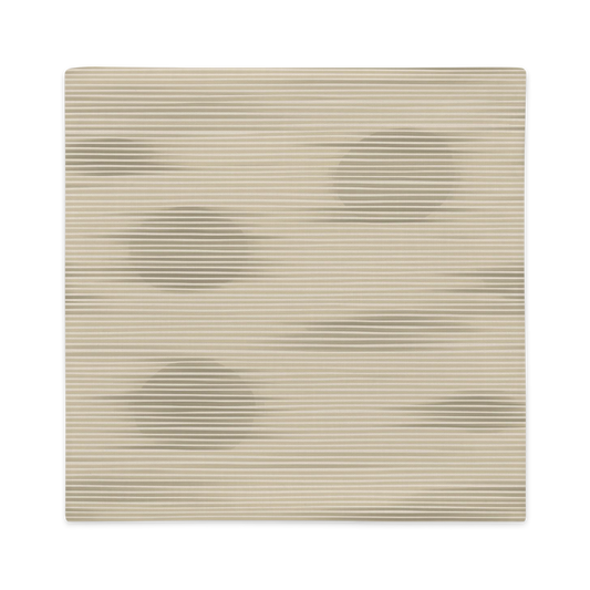 Shoji Shadow Throw Pillow Cover — Japandi Minimalist Washi Stripe Cushion