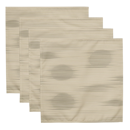 Shoji Shadow Cloth Napkins Set of 4 — Japandi Minimalist Washi Stripe Table Linen