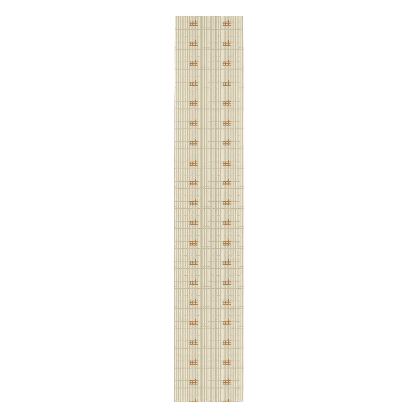 Shoji Screen Grid Table Runner — Japandi Minimalist Geometric Table Linen