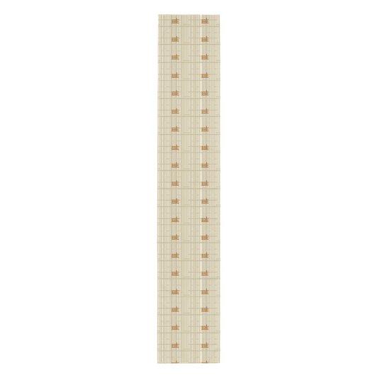 Shoji Screen Grid Table Runner — Japandi Minimalist Geometric Table Linen