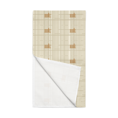 Shoji Screen Grid Table Runner — Japandi Minimalist Geometric Table Linen